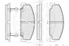 Комплект тормозных колодок, дисковый тормоз OPTIMAL 9786 (фото 3)