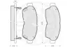 Комплект тормозных колодок, дисковый тормоз OPTIMAL 9787 (фото 3)
