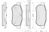 Комплект тормозных колодок, дисковый тормоз OPTIMAL 9789 (фото 3)