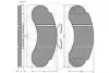 Комплект тормозных колодок, дисковый тормоз OPTIMAL 9797 (фото 2)