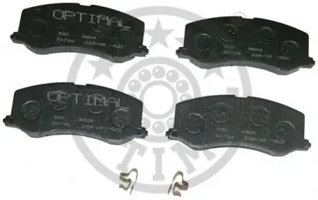 Комплект тормозных колодок, дисковый тормоз OPTIMAL 9804