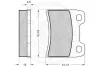 Комплект тормозных колодок, дисковый тормоз OPTIMAL 9813 (фото 3)