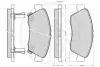 Комплект тормозных колодок, дисковый тормоз OPTIMAL 9815 (фото 2)