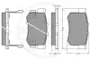 Комплект тормозных колодок, дисковый тормоз OPTIMAL 9823 (фото 3)