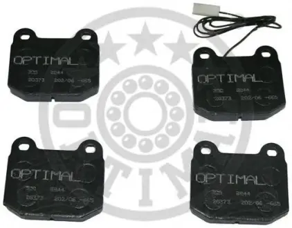 Комплект тормозных колодок, дисковый тормоз OPTIMAL 9844