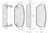 Комплект тормозных колодок, дисковый тормоз OPTIMAL 9862 (фото 2)