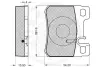 Комплект тормозных колодок, дисковый тормоз OPTIMAL 9876 (фото 3)