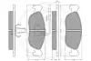 Комплект тормозных колодок, дисковый тормоз OPTIMAL 9900 (фото 3)