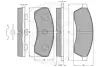 Комплект тормозных колодок, дисковый тормоз OPTIMAL 9946 (фото 3)