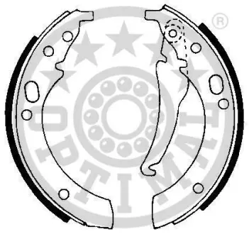 Комплект тормозных колодок OPTIMAL BB0180