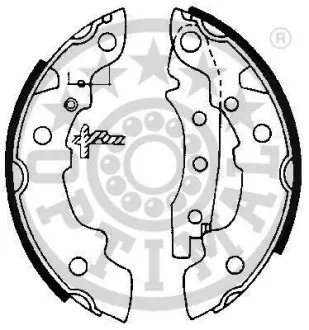 Комплект тормозных колодок OPTIMAL BB0380