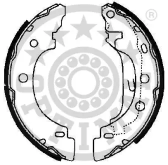 Комплект тормозных колодок OPTIMAL BB0430
