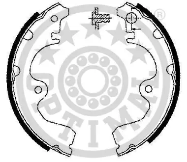 Комплект тормозных колодок OPTIMAL BB3341