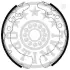 Комплект тормозных колодок OPTIMAL BB3540 (фото 1)