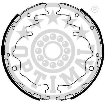 Комплект тормозных колодок OPTIMAL BB3881