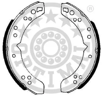 Комплект тормозных колодок OPTIMAL BB6210