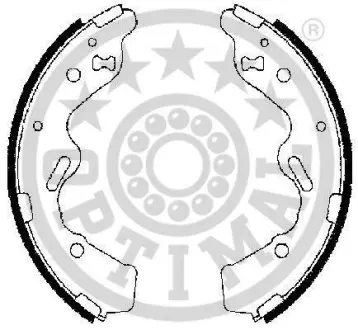Комплект тормозных колодок OPTIMAL BB7282