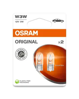 Автолампа Osram 3W 12V W2.1X9.5D (к-т 2 шт) OSRAM 2821-2BL