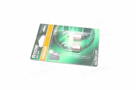Лампа (упаковка-блістер 2шт) R10W 12В 10Вт BA15S основна лампа Ultra Life OSRAM 5008ULT-02b
