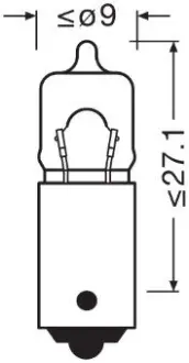 Автолампа 20W OSRAM 64115