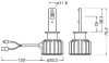 Лампа світлодіодна LED H1 LEDriving HL BRIGHT 12V 6000К (комплект 2 шт.) (вир-во) OSRAM 64150DWBRT-2HFB (фото 3)