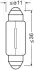 Лампа софитная вспомогат. освещения C5W 12V 5W SV8.5-8 (2 шт) blister (пр-во) OSRAM 64182BL (фото 3)