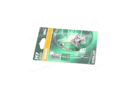 Лампа (упаковка-блістер 1шт) H7 12В 55Вт PX26D Ultra Life OSRAM 64210ULT01B