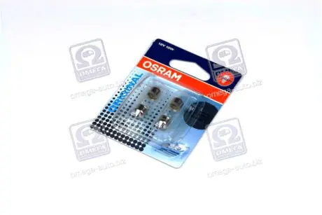 ЛАМПА 12V 10W SV8.5-8 BLI STANDARD - заміна на 6438-2BL OSRAM 6438-02b