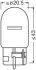Автолампа Osram WY21W 12V WX3X16D OSRAM 7504-2BL (фото 3)