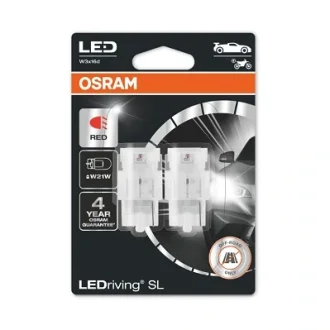 Лампа LEDriving W21W Red OSRAM 7505DRP2BL