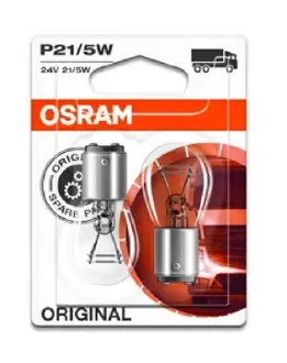 ЛАМПА P21/5W 24V 21W BAY15d BLI STANDARD - знято з виробництва OSRAM 7537-02b