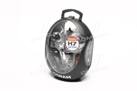 Лампа фарна (набір) H7 12V 55W PX26d (вир-во) OSRAM CLKMH7