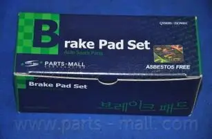 Комплект тормозных колодок, дисковый тормоз PARTS-MALL PKB033S (фото 1)