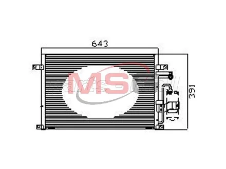 PXNCC-039 PMC - Конденсатор кондиціонера PARTS-MALL PXNCC039