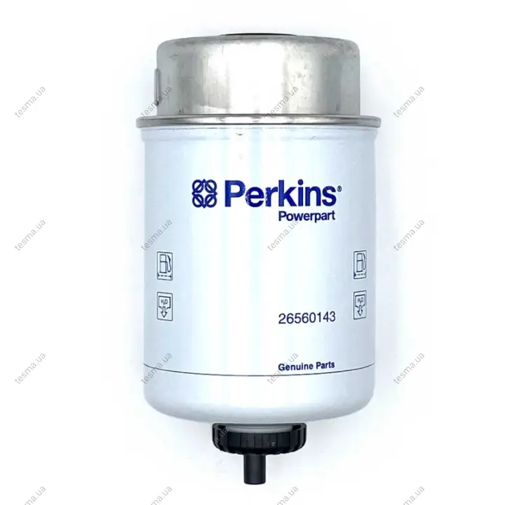 Фильтр топливный сепаратор, элемент. Фільтр паливний, елемент. Fuel filter, water separator, element. PERKINS 26560143 (фото 1)