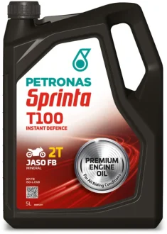 Олива SPRINTA T100 2T (5L) (JASO FB/API TB/ISO EGB) PETRONAS 73122M12EU