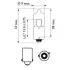 Лампа H6W 12V 6W BAX9S PHILIPS 12036 CP (фото 3)