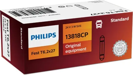 Автомобiльна лампа PHILIPS 13818CP