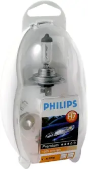 Лампа фарна (набір) H7 12V 55W PX26d (вир-во Philips) PHILIPS 55474EKKM