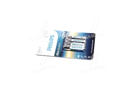 Батарейка LR03/AAA Ultra Alkaline Blister 4шт (пр-во Philips) PHILIPS LR03E4B10