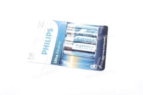 Батарейки циліндричні. лужні PHILIPS LR14E2B10