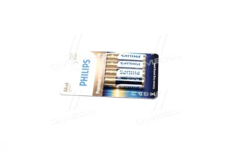 Батарейка LR6/ AA Premium Alkaline Blister 4шт (пр-во Philips) PHILIPS LR6M4B10
