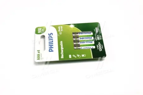 Акумуляторна батарейка R03 - AAA MULTILIFE 950 mAh Blister 4шт (вир-во Philips) PHILIPS R03B4A95/10