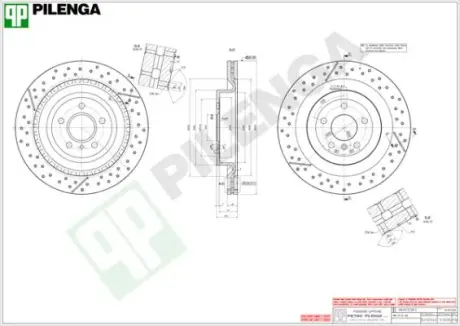 Тормозной диск PILENGA V1006