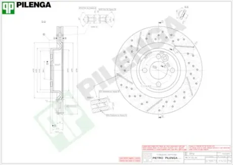 Тормозной диск PILENGA V1413
