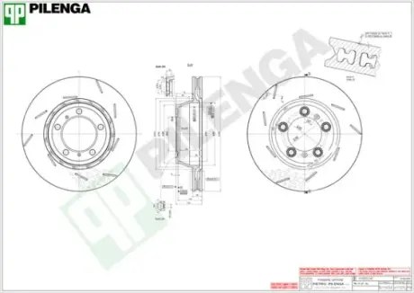 Тормозной диск PILENGA V1707L