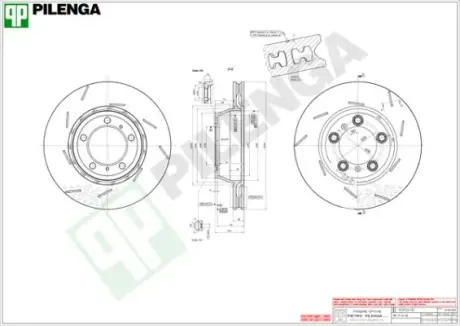 Тормозной диск PILENGA V1707R