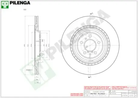 Тормозной диск PILENGA V212