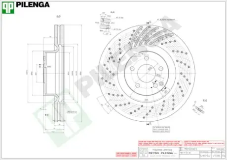 Тормозной диск PILENGA V598