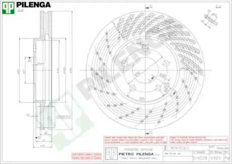 Тормозной диск PILENGA V923